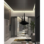 Подвесной вязаный черный светильник «Лампа Марракеша» варинант исполнения - 4 | Loft Concept во Владивостоке