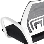 Офисное кресло с основанием из белого пластика Desk chairs Black варинант исполнения - 7 | Loft Concept во Владивостоке