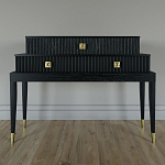 Премиальная Консоль с тремя ящиками Elsa Dreams Black варинант исполнения - 3 | Loft Concept во Владивостоке