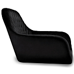 Барный стул вращающийся со спинкой и подлокотниками Douglas Rhombus Черный Велюр варинант исполнения - 2 | Loft Concept во Владивостоке