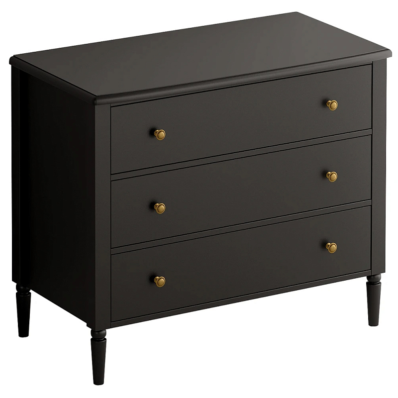 Комод с 3 ящиками Blues Black Черный во Владивостоке | Loft Concept 