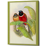 Постер на холсте с изображением птиц Blooming Birds Poster варинант исполнения - 6 | Loft Concept во Владивостоке