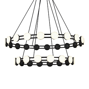 Люстра двухъярусная с круглыми светодиодными источниками света Maxine Light