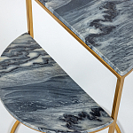 Кофейный столик с подстольем из металла Halves варинант исполнения - 3 | Loft Concept во Владивостоке