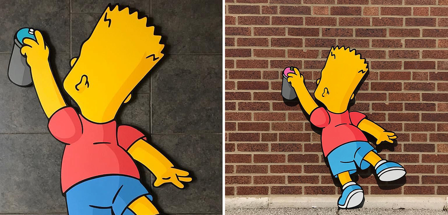 Арт-объект на стену Bart Simpson Арт-объект на стену Bart Simpson - Loft-Concept во Владивостоке