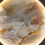 Бра в форме диска черного цвета Borders of Black варинант исполнения - 3 | Loft Concept во Владивостоке