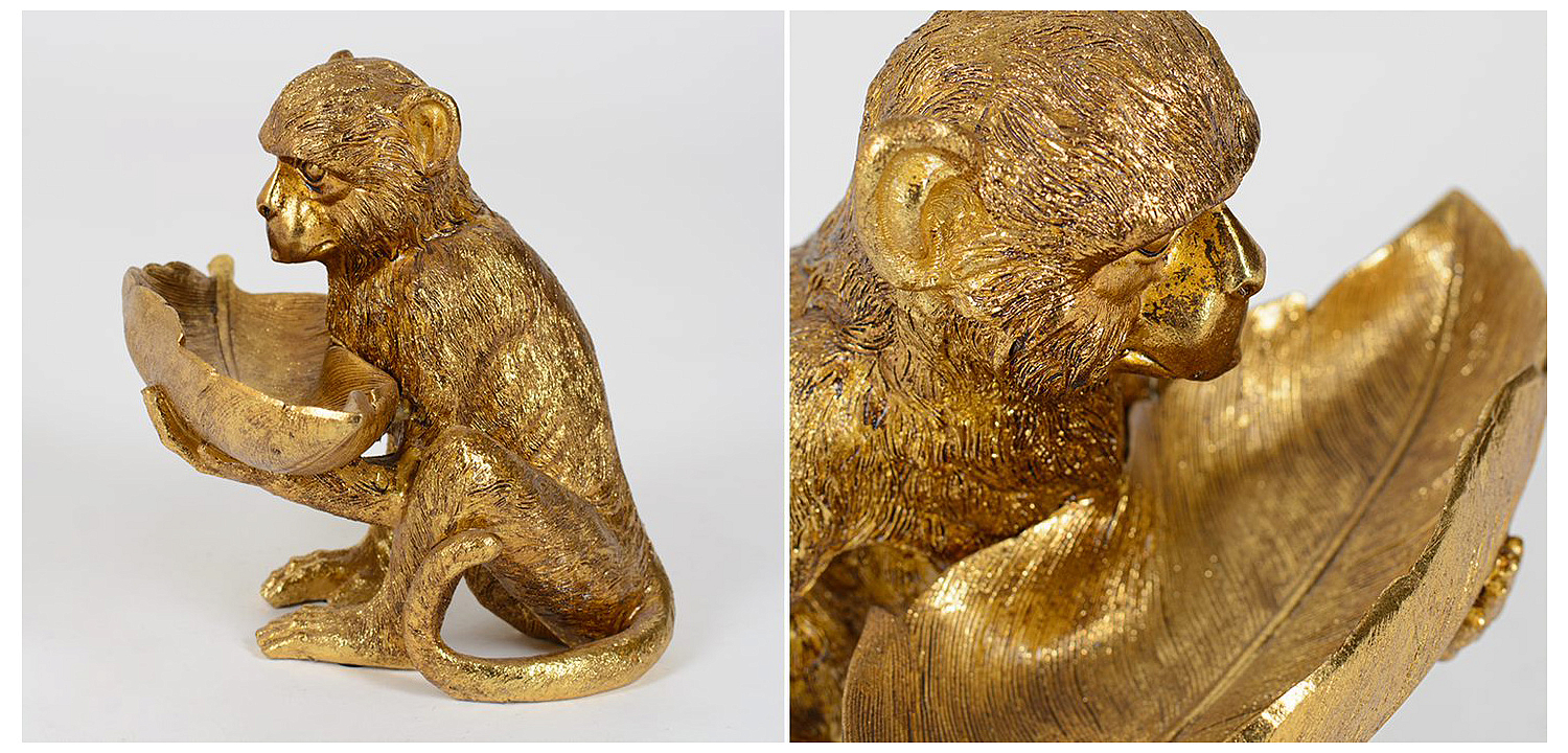 Статуэтка Golden Monkey with Leaf Статуэтка Golden Monkey with Leaf - Loft-Concept во Владивостоке