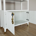 Стеллаж со стеклянными полками Elsa Dreams White варинант исполнения - 4 | Loft Concept во Владивостоке