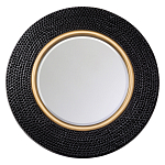 Зеркало в черной фактурной раме с золотым кантом Summon the Light варинант исполнения - 1 | Loft Concept во Владивостоке