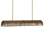 Люстра линейная полукруглой формы Wooden Horseshoe варинант исполнения - 4 | Loft Concept во Владивостоке