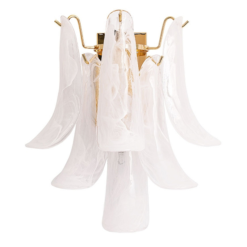 Настенный светильник Lamp Mirage Белый Золотой Настенный светильник Lamp Mirage Белый Золотой во Владивостоке | Loft Concept