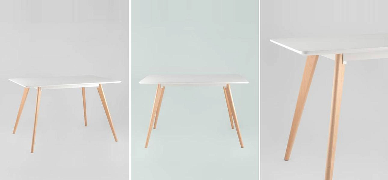 Стол обеденный Alving белый Стол обеденный Alving белый - Loft-Concept во Владивостоке