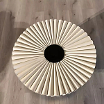 Дизайнерский журнальный стол круглый с фактурной столешницей Ifike варинант исполнения - 1 | Loft Concept во Владивостоке