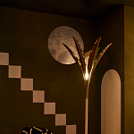 Обои ручная роспись Chez Nina by India Mahdavi Standard colourway on Perfect Green slub silk варинант исполнения - 2 | Loft Concept во Владивостоке