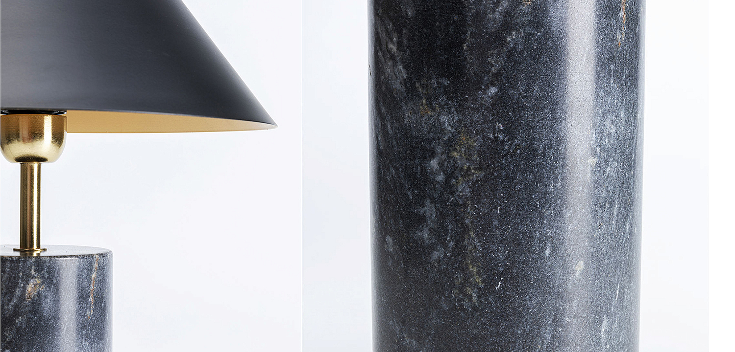 Настольная лампа из темно-синего мрамора - Loft-Concept во Владивостоке
