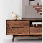 Тумба под телевизориз массива дерева TV Stand made of Walnut Wood варинант исполнения - 3 | Loft Concept во Владивостоке