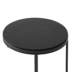 Кофейный столик круглый чёрный Compact Loft варинант исполнения - 3 | Loft Concept во Владивостоке
