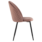 Мягкий стул в велюре пыльно-розового цвета Miruna Chair варинант исполнения - 5 | Loft Concept во Владивостоке