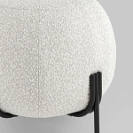 Пуф в ткани букле молочного цвета Pikelet варинант исполнения - 3 | Loft Concept во Владивостоке