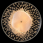 Бра с белым рельефным плафоном и стеклом с рисунком FLOW варинант исполнения - 1 | Loft Concept во Владивостоке