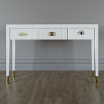 Дизайнерский Письменный стол Elsa Dreams White с тремя ящиками варинант исполнения - 1 | Loft Concept во Владивостоке