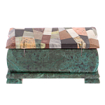 Шкатулка с мозаикой из натуральных камней Stone Casket варинант исполнения - 4 | Loft Concept во Владивостоке