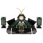 Настольный канцелярский набор из нефрита с декором в виде орла Golden Eagle варинант исполнения - 1 | Loft Concept во Владивостоке