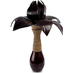 Настольная лампа черная INDONESIAN LAMPS варинант исполнения - 1 | Loft Concept во Владивостоке