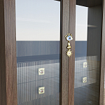 Дизайнерский шкаф витрина Elsa Dreams Walnut с 4-мя ящиками варинант исполнения - 5 | Loft Concept во Владивостоке