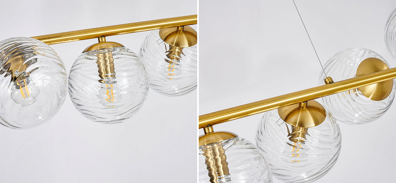 Люстра Perforated Glass Bubbles 8 ламп Люстра Perforated Glass Bubbles 8 ламп - Loft-Concept во Владивостоке