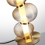 Настольная лампа с 3-мя рифлеными стеклянными шарами Marcelh Light варинант исполнения - 4 | Loft Concept во Владивостоке