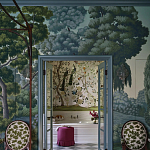 Обои ручная роспись Malmaison Special Colourway on Auguste scenic paper варинант исполнения - 2 | Loft Concept во Владивостоке