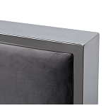 Кровать двуспальная серая с высоким мягким изголовьем Heart of the Bedroom варинант исполнения - 2 | Loft Concept во Владивостоке