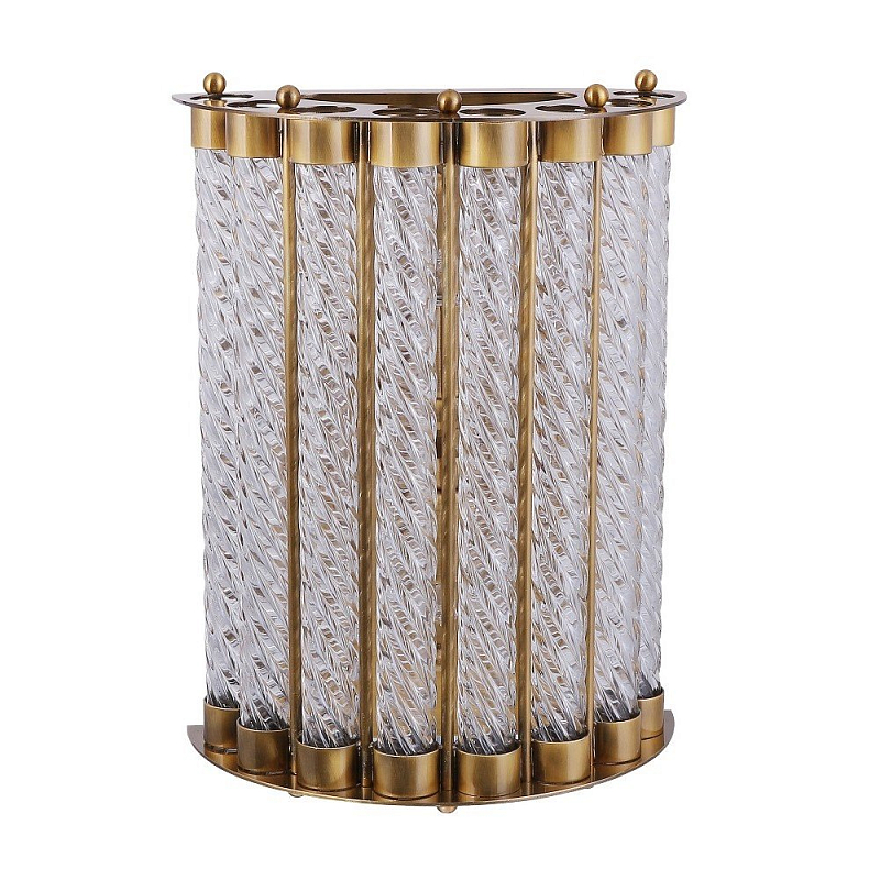 Бра Glass Spirals Sconces Бронза Прозрачное Стекло Бра Glass Spirals Sconces Бронза Прозрачное Стекло во Владивостоке | Loft Concept
