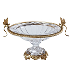 Чаша из прозрачного стекла с рельефным ободком и фигурками стрекоз Eden Garden варинант исполнения - 1 | Loft Concept во Владивостоке