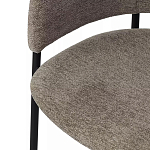 Стул полукруглый с каркасом из металла и мягким сиденьем и спинкой Soft Chenille варинант исполнения - 2 | Loft Concept во Владивостоке