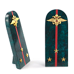 Сувенир Погон МВД из натурального камня змеевик Souvenir Epaulets варинант исполнения - 3 | Loft Concept во Владивостоке