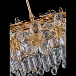 Люстра круглая с декоративными элементами в виде крупных хрустальных цветов Palace Gardens варинант исполнения - 4 | Loft Concept во Владивостоке