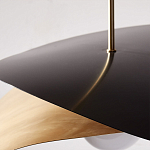 Люстра круглая с 2-мя металлическими абажурами Andromeda варинант исполнения - 4 | Loft Concept во Владивостоке