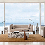 Приставной столик из массива дерева Walnut варинант исполнения - 8 | Loft Concept во Владивостоке