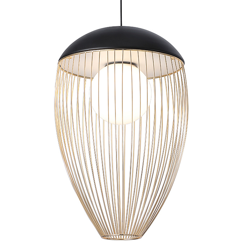Подвесной светильник Cage Hanging Lamp 28 Белый Черный матовый Золотой Подвесной светильник Cage Hanging Lamp 28 Белый Черный матовый Золотой во Владивостоке | Loft Concept