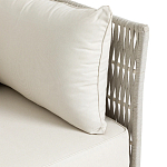 Диван садовый с плетеными ремешками и спинкой  Kleo варинант исполнения - 3 | Loft Concept во Владивостоке