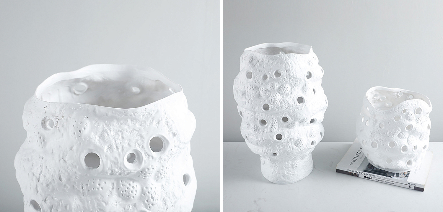 Ваза белая Rie White Vase S Ваза белая Rie White Vase S - Loft-Concept во Владивостоке