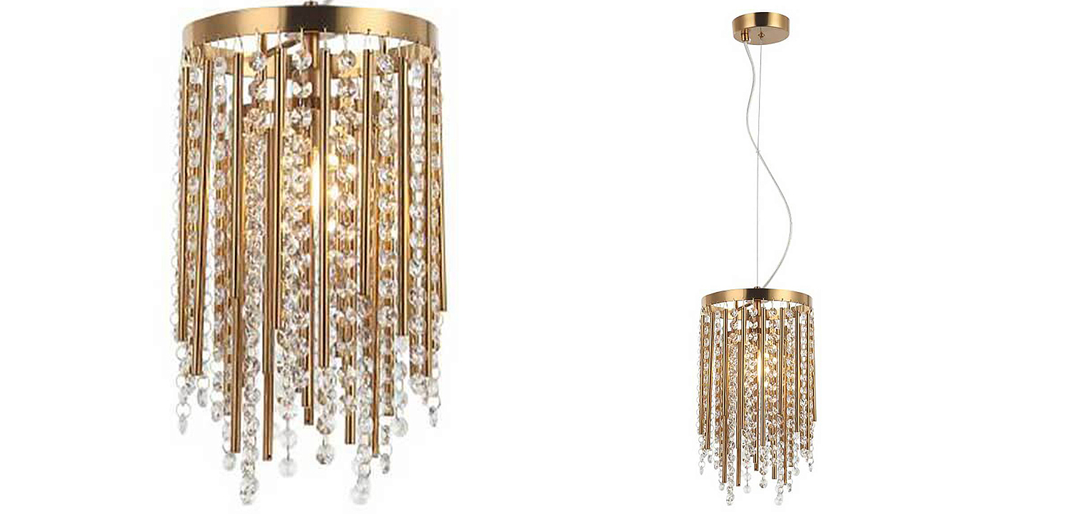 Подвесной светильник Crystal Wind Chimes Bronze Hanging Lamp Подвесной светильник Crystal Wind Chimes Bronze Hanging Lamp - Loft-Concept во Владивостоке
