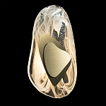 Бра овальное из стекла с золотым элементом Flow Texture  варинант исполнения - 3 | Loft Concept во Владивостоке