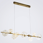 Дизайнерская линейная люстра с гирляндой внутри стеклянных плафонов Iona Garland Chandelier варинант исполнения - 2 | Loft Concept во Владивостоке