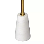 Кофейный столик с круглой столешницей на белом мраморном основании Original Foundation варинант исполнения - 5 | Loft Concept во Владивостоке