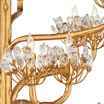 Люстра золотая в виде растения Golden Flower Glade варинант исполнения - 1 | Loft Concept во Владивостоке