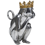 Статуэтка обезьяна в короне серебряная Golden Monkey варинант исполнения - 4 | Loft Concept во Владивостоке
