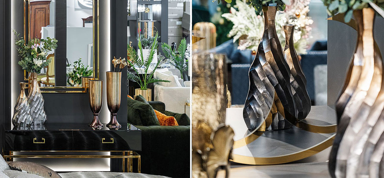 Ваза Top black and gold Ваза Top black and gold - Loft-Concept во Владивостоке